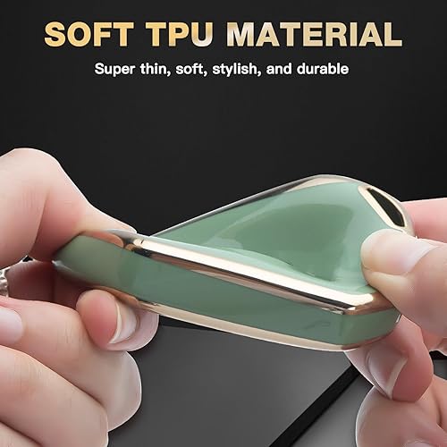 Miniatura 7 de Xotic Tech - Juego de funda para llavero de entrada sin llave, de poliuretano termoplástico suave, 4 botones, a prueba de golpes, control remoto