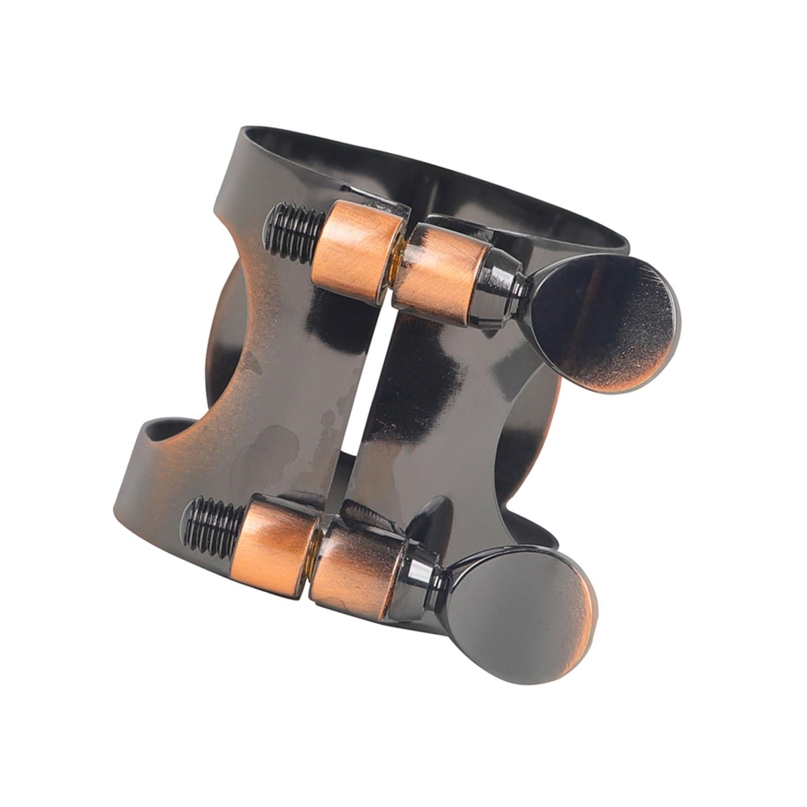 Accesorios Para Instrumentos Musicales Tenor Alto Saxofón Boquilla Clip Latón Clarinete Boquilla Abrazadera(Red antique,Tenor)