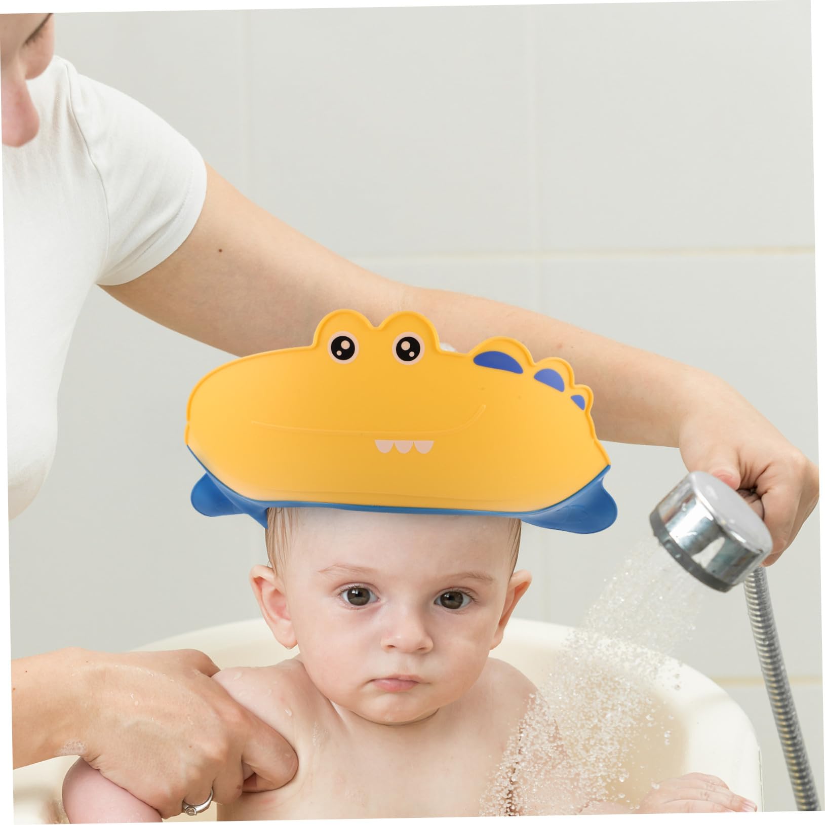 Hohopeti Asiento de Baño para Niña Antideslizante Silla Elevada para Recién Nacido y Soporte Ajustable para Baño Seguro y Cómodo Portátil y Fácil de Limpiar