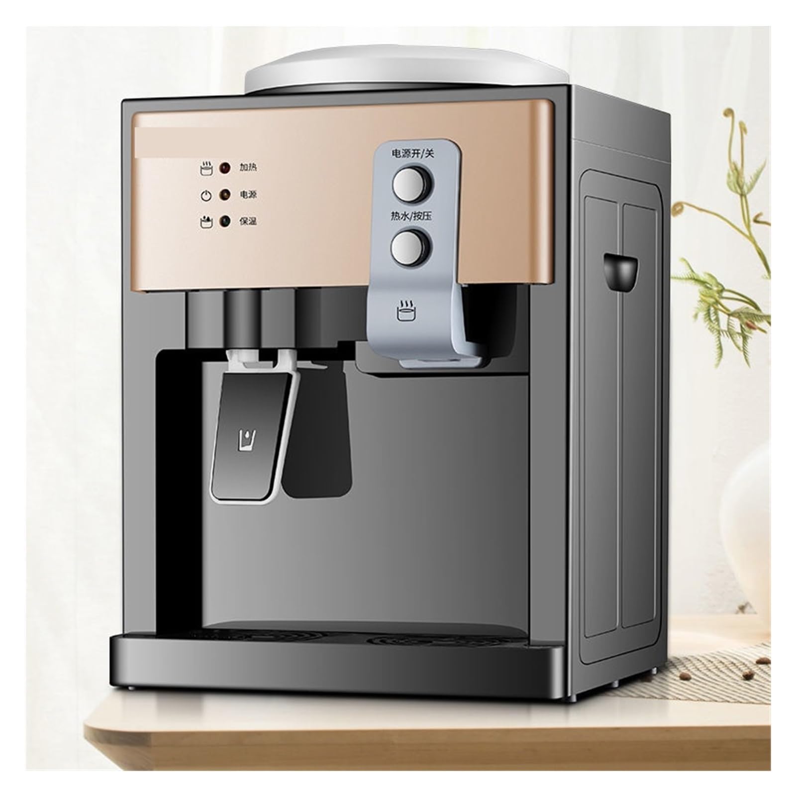 Distributore d'acqua Piccolo desktop Mini casa Nuovo dormitorio automatico caldo e freddo con erogatore d'acqua for scaldabagno a secchio(A Warm-Hot)