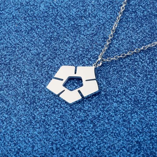 WUSUANED Lock Necklace Anime Inspired Jewelry Anime Character Lover Gift Anime Blue Fan Gift3