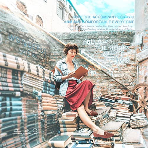 Obtaom-Womens-Pointy-Toe-Loafer-Flat-Comfortable-Faux-Suede-Work-ShoesCute-Penny-Loafer-Slip-On-Ballet-Flat