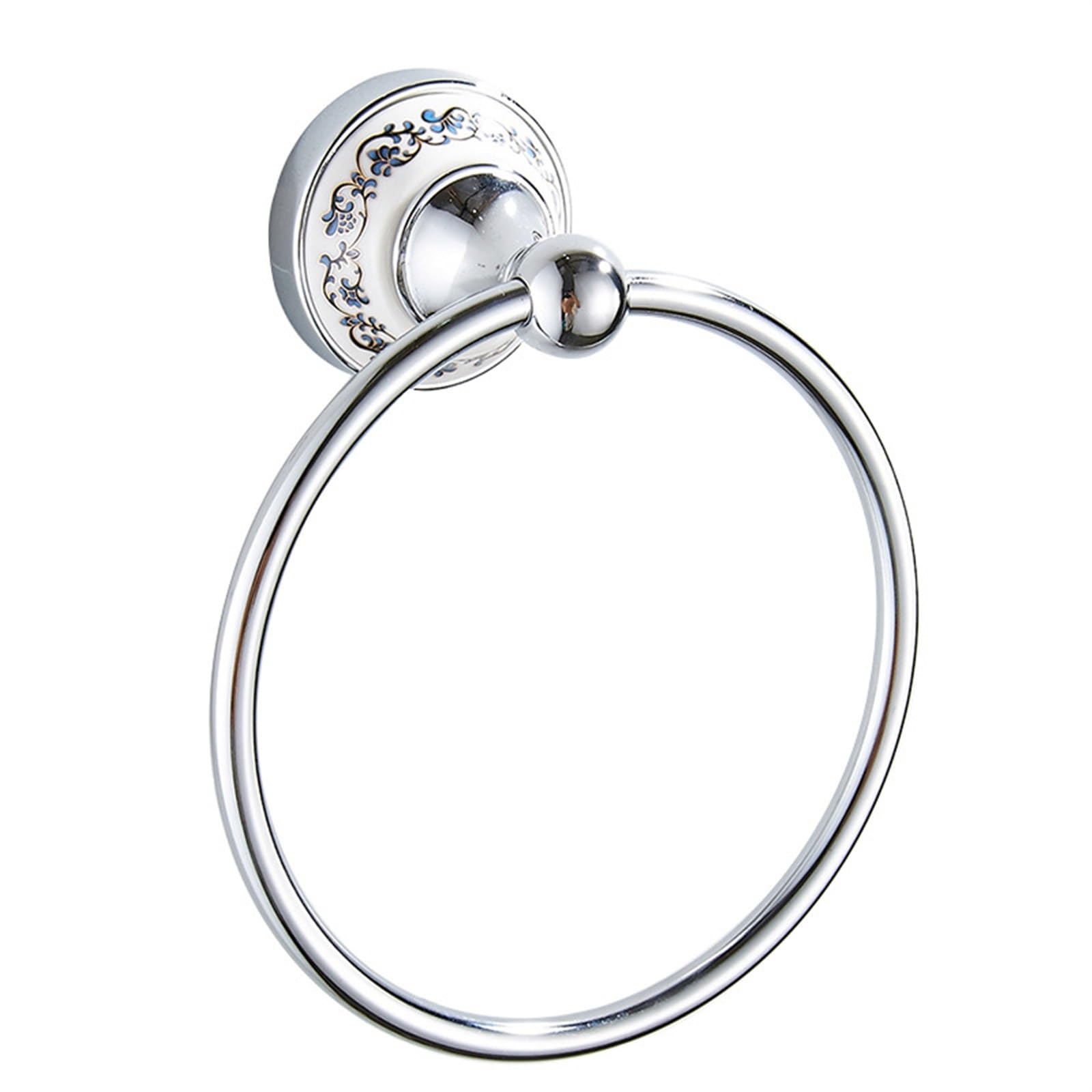 Anello per Asciugamani, Porta Asciugamani Rotondo in Ottone Anticato a Parete per Bagno, Portasciugamani da Bagno, Appendiabiti per Bagno Moderno