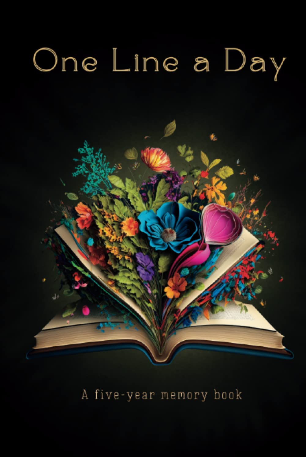 One Line a Day A five-year Memory Book: Magical series: Dated and Lined Journal for Daily Reflection and Mindfulness | One sentence a day | book cover