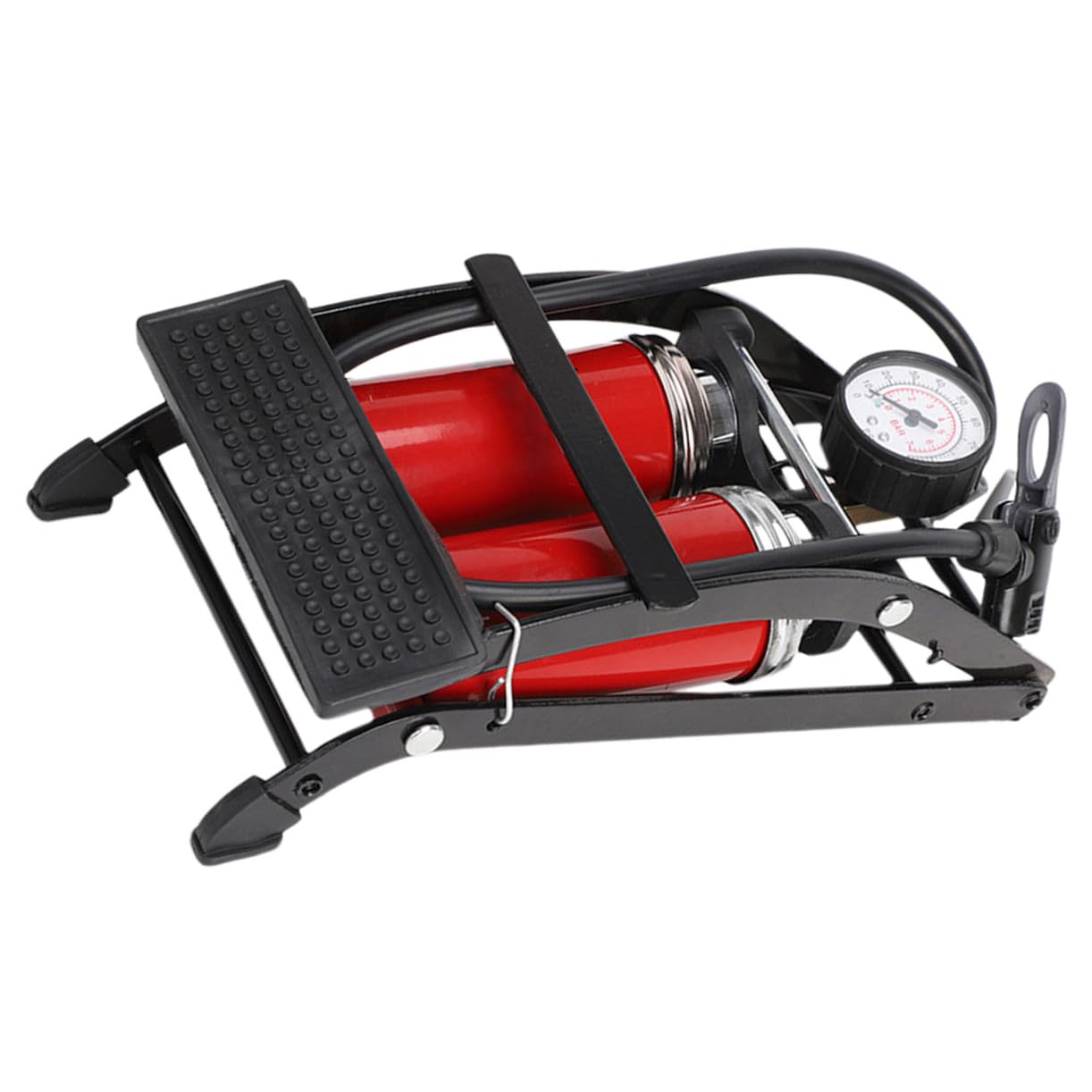 BESTonZON Fußpumpe Inflator Zyklus Fahrrad Luftdruck Pedalluftpumpe Luftdruck der Pedale