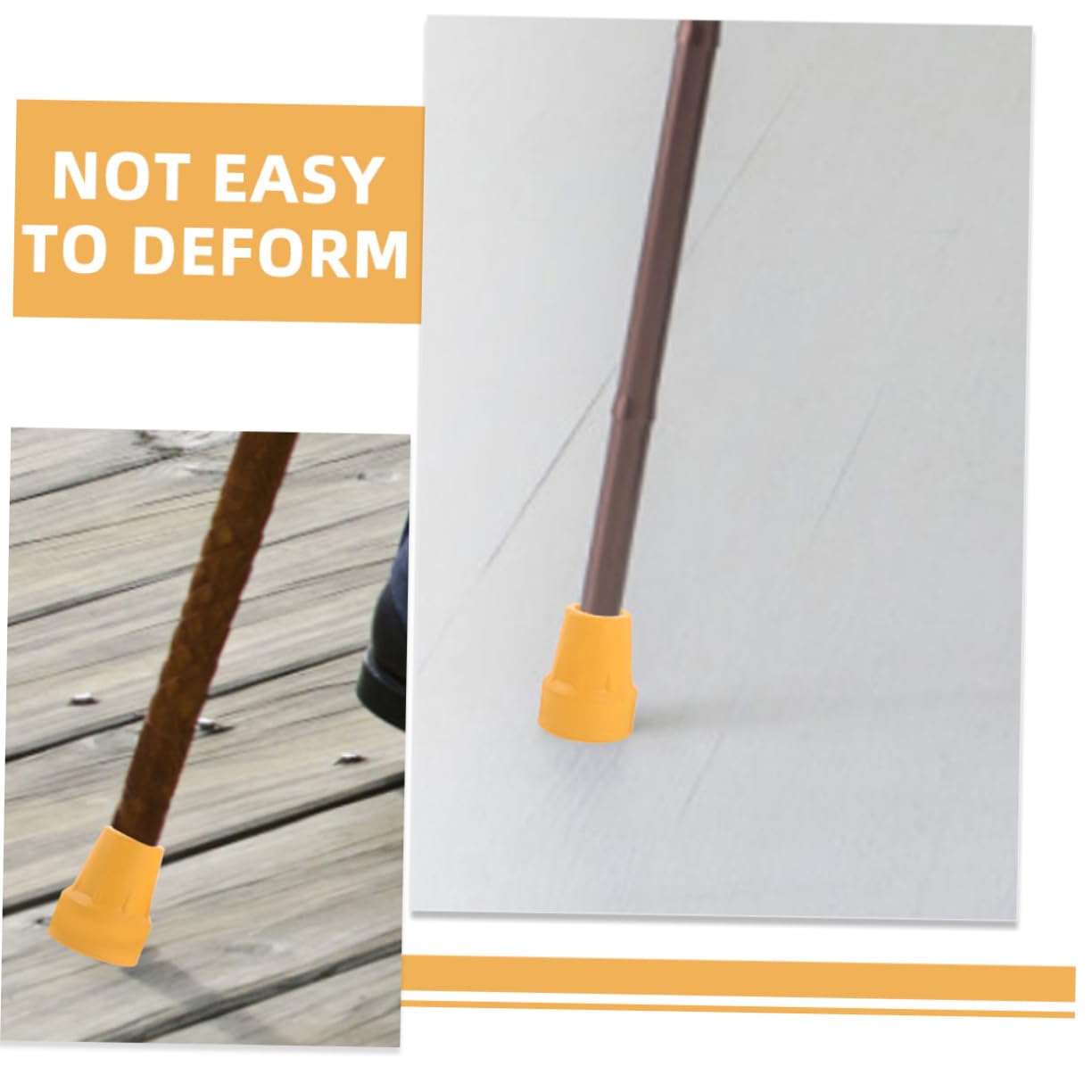 Gogogmee 8 Pack Walking Stick Ends Nonskid Cane Tips Rubber Pads Universal Fit for Trekking Poles Crutches