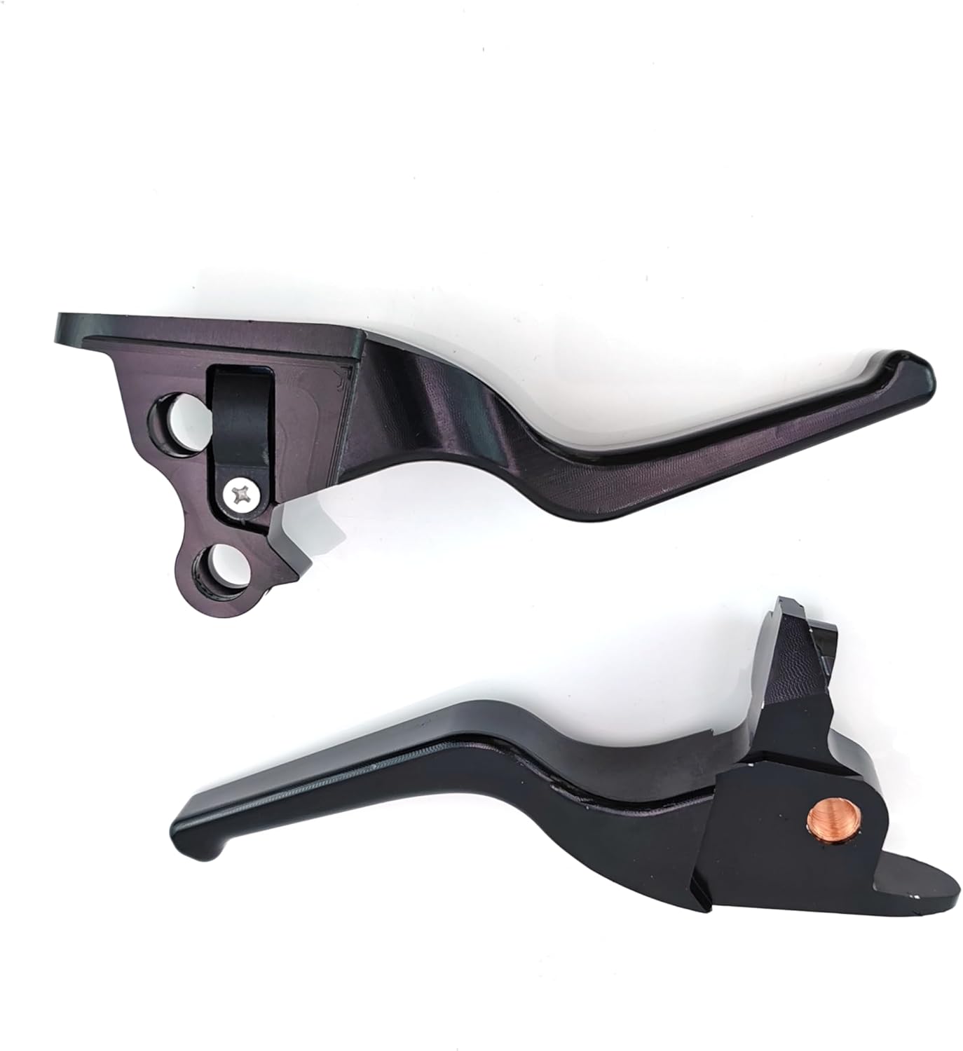 Motorcycle Clutch Brake Levers Set for Harley Touring Electra Glide Highway King Ultra Limited 2021-2024 (Black)