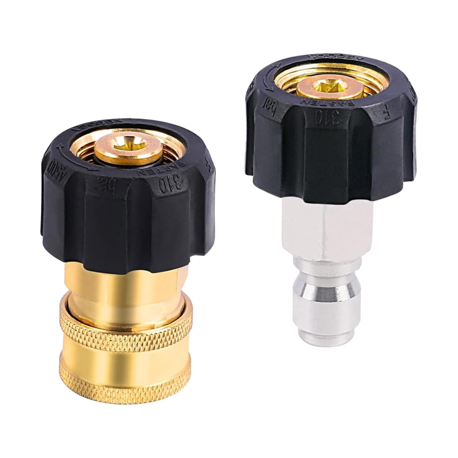 Metal Car Wash Connector M22 14mm 3 / 8inch Male Connector Adapter for Pressure Washer Quick Connection Fitting Quick Connection Hose Couplers