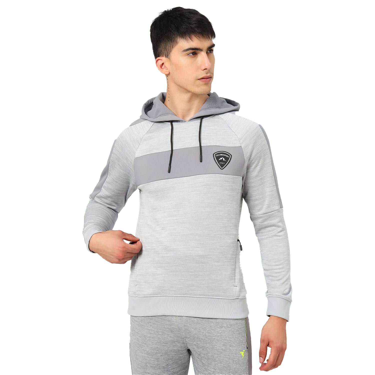 Men's Self Design Fleece Hoodies with Kangaroo Pocket, Anti Static Properties for Regular Use-image-27
