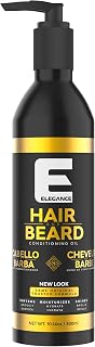 Elegance Hair & Beard Conditioning Oil - Lightweight Moisturizing Beard Oil for Men, Fresh Scent, Softens Coarse Hair, 3.38oz