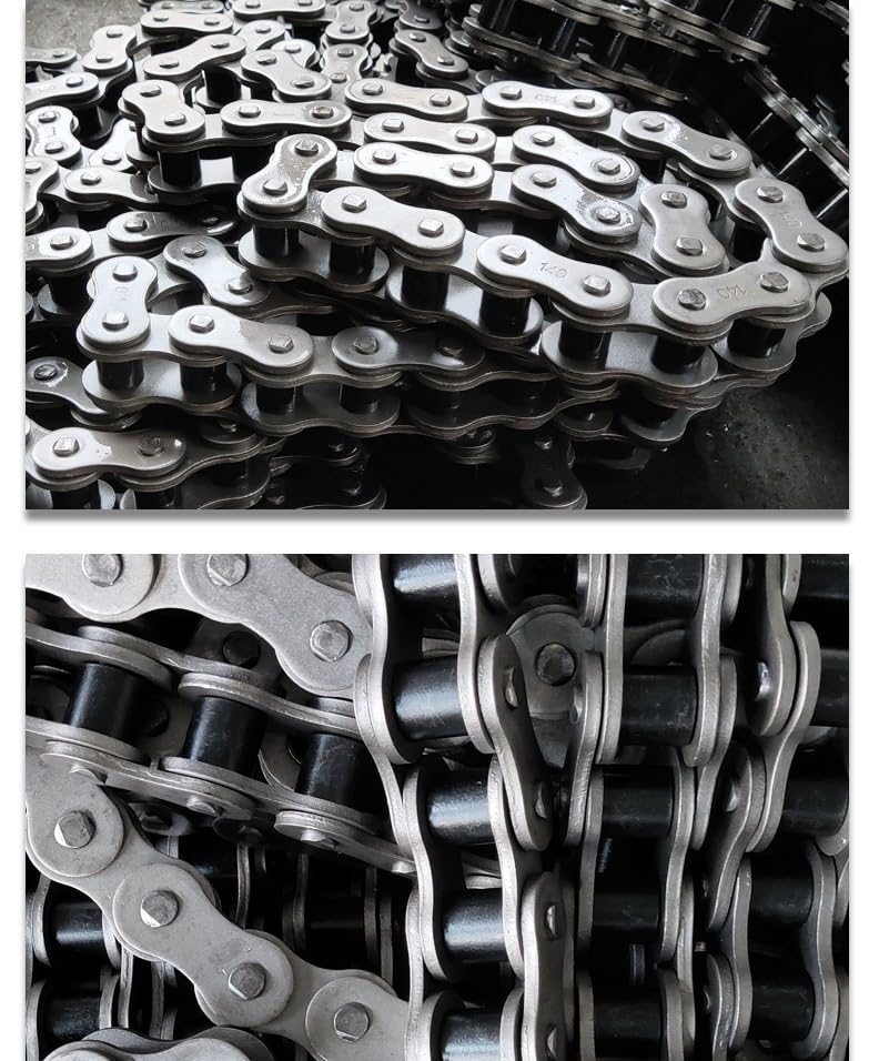Generic Thickened Industrial Chain, Alloy Steel 08B 10A 12A 16A 20A 24A Single Double Row Roller Chain MINGPING (Size : 10A-3-1.5m Pulling Force 6.66T), EOEGQRCNN-10A-3-1.5MPULLINGFORCE6.66T