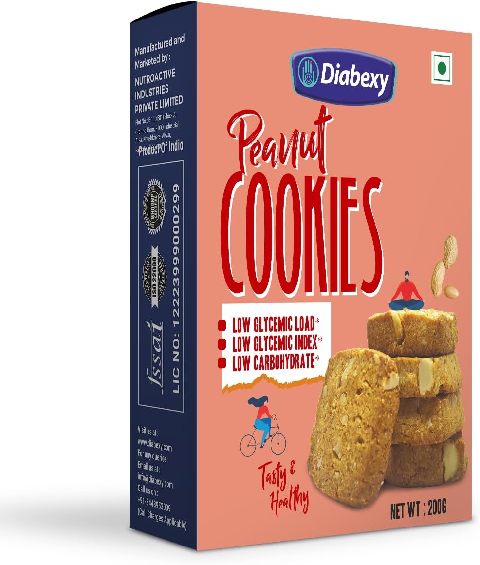 Diabexy Peanut Cookies Sugar Control for Diabetes- 200 gm