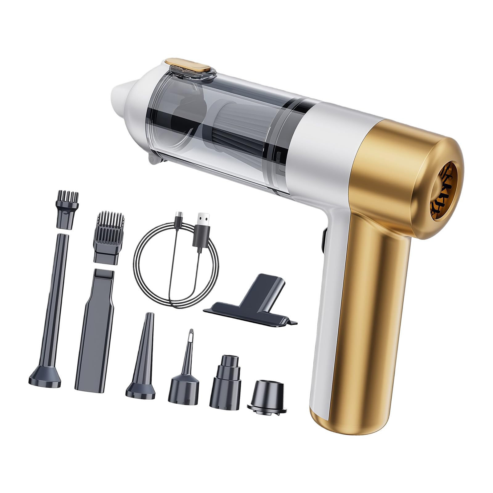 Smart Mobile Car Vacuum 3 Absorption Levels LED Indicators Nonbrush Motor for Efficient Cleansing Everywhere Compact Plan Thin Transportable Car Cleanser