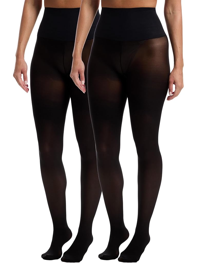 Black Commando Semi Opaque Tights 2-pack