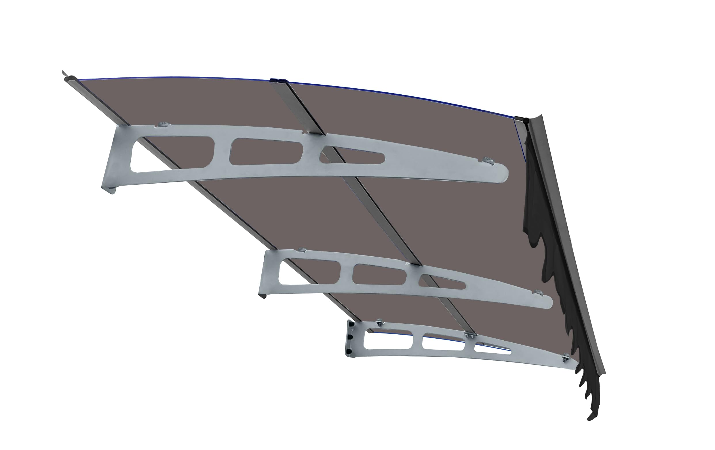 ESPIDOO 79x34 Window Door Canopy: Heavy-Duty Aluminum Awning - 0.137