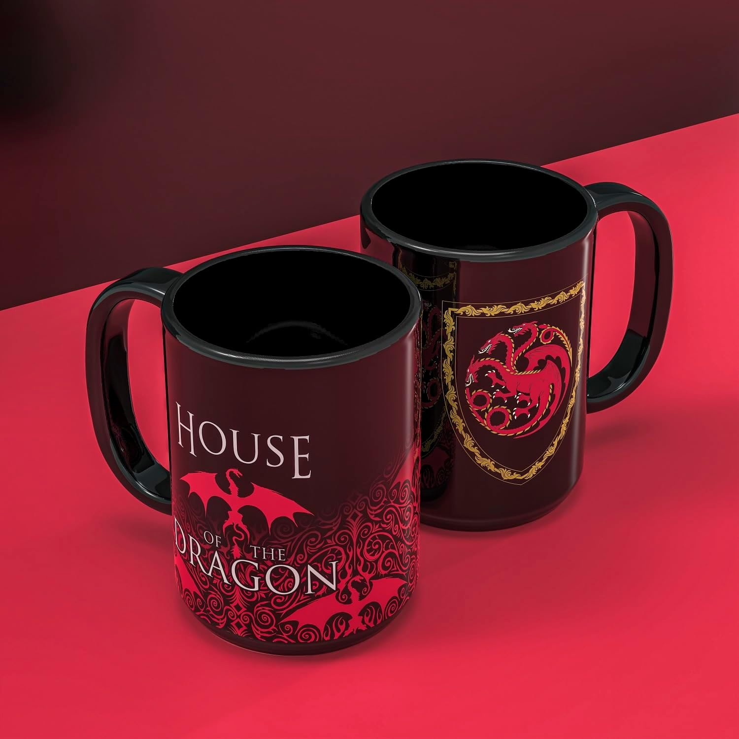 Zak Designs House of the Dragon Unique Color Change Ceramic Coffee Mug for Hot Drinks, Collectible Keepsake (15 oz, Targaryen) - Image 7