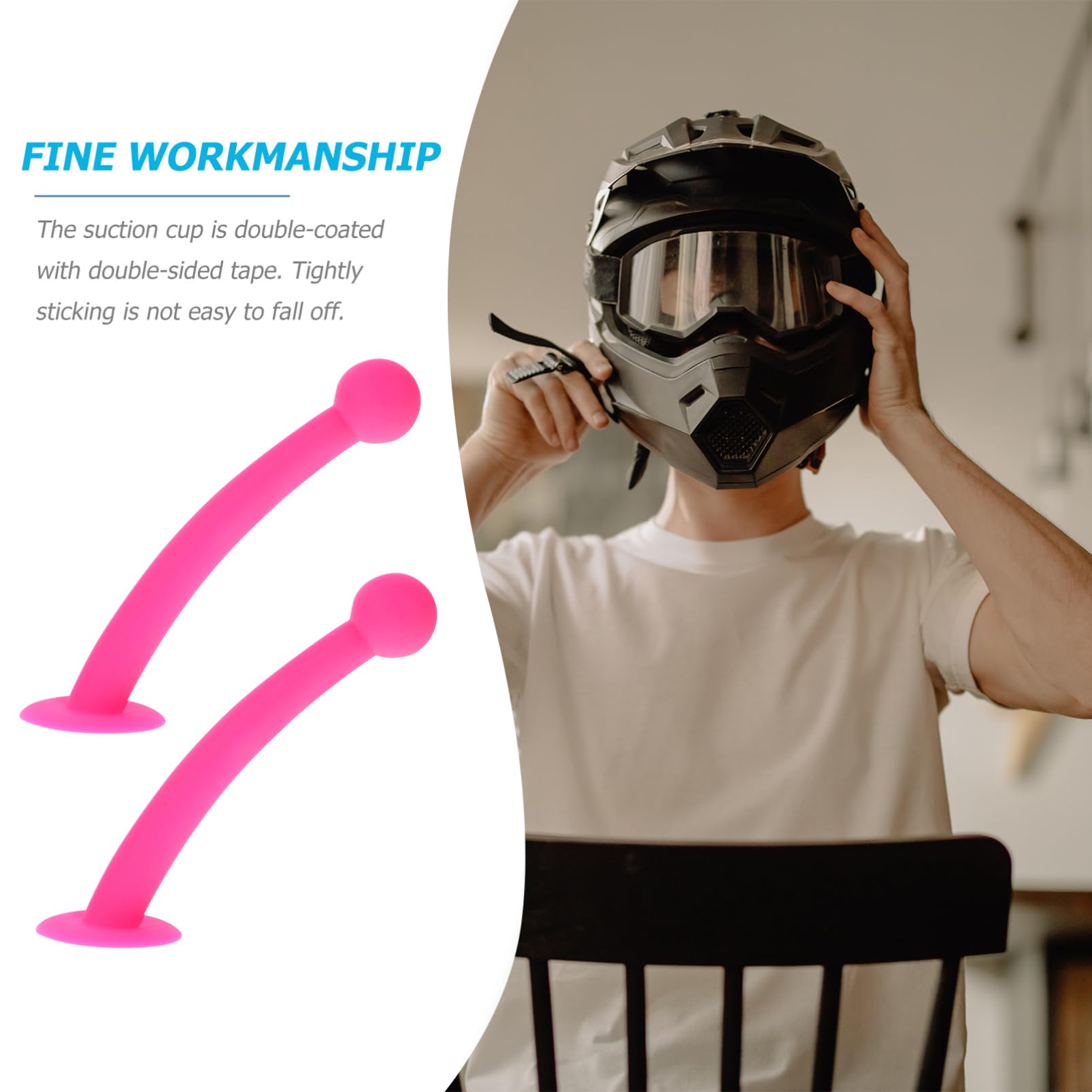Hemobllo 1Pair Silicone Bee Antennae for Helmets Durable and Flexible Suction Cup Accessories Fun Decorative Tentacles for Easy Installation