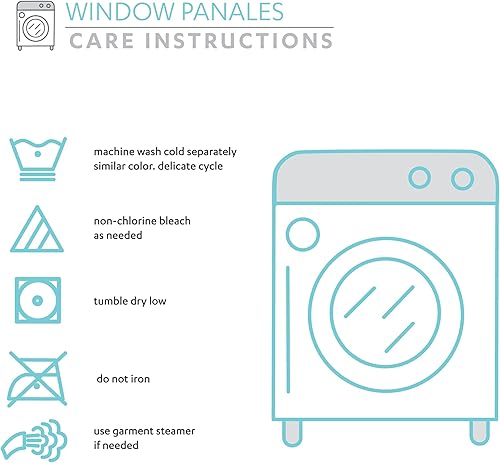 Miniatura 8 de Lush Decor Par de paneles de cortinas para ventana con estampado metálico degradado con purpurina, 84 pulgadas de largo x 52 pulgadas de ancho,