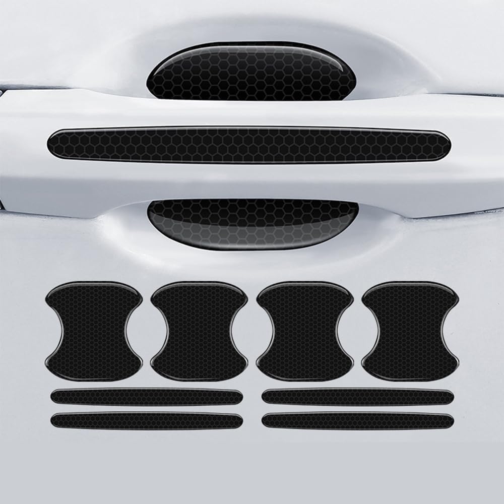 8Pcs Car Door Handle Protective Film for Renault Logan Renault Sandero, Waterproof Car Door Handle Protective Film Anti-Scratch Sticker Protector,C