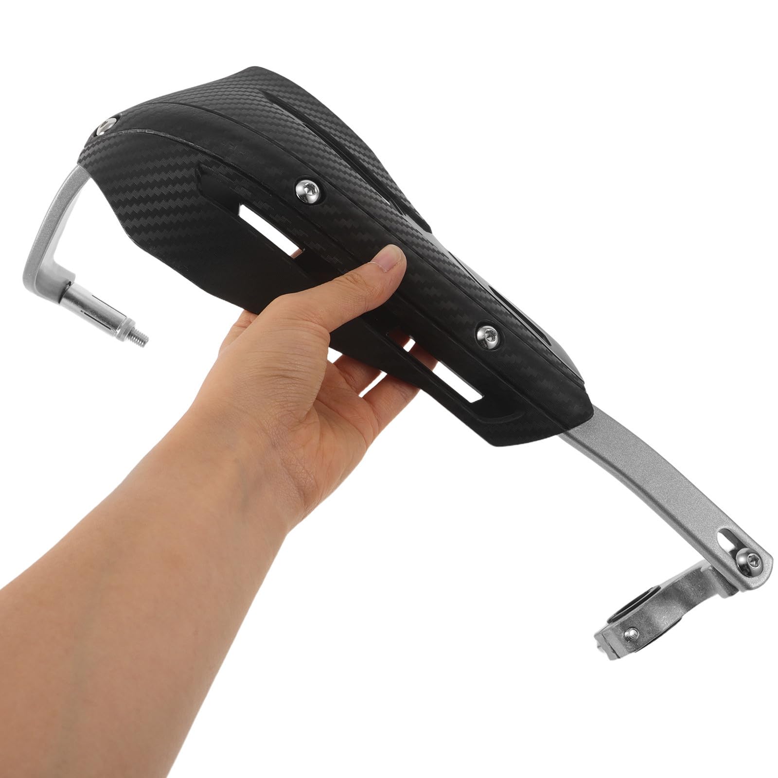 Protector de Manillar para Moto 7/8 Pulgadas, Par Negro ABS