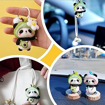 Amazon.co.jp: 羊毛フェルトキット 2点セット かわいい パンダ