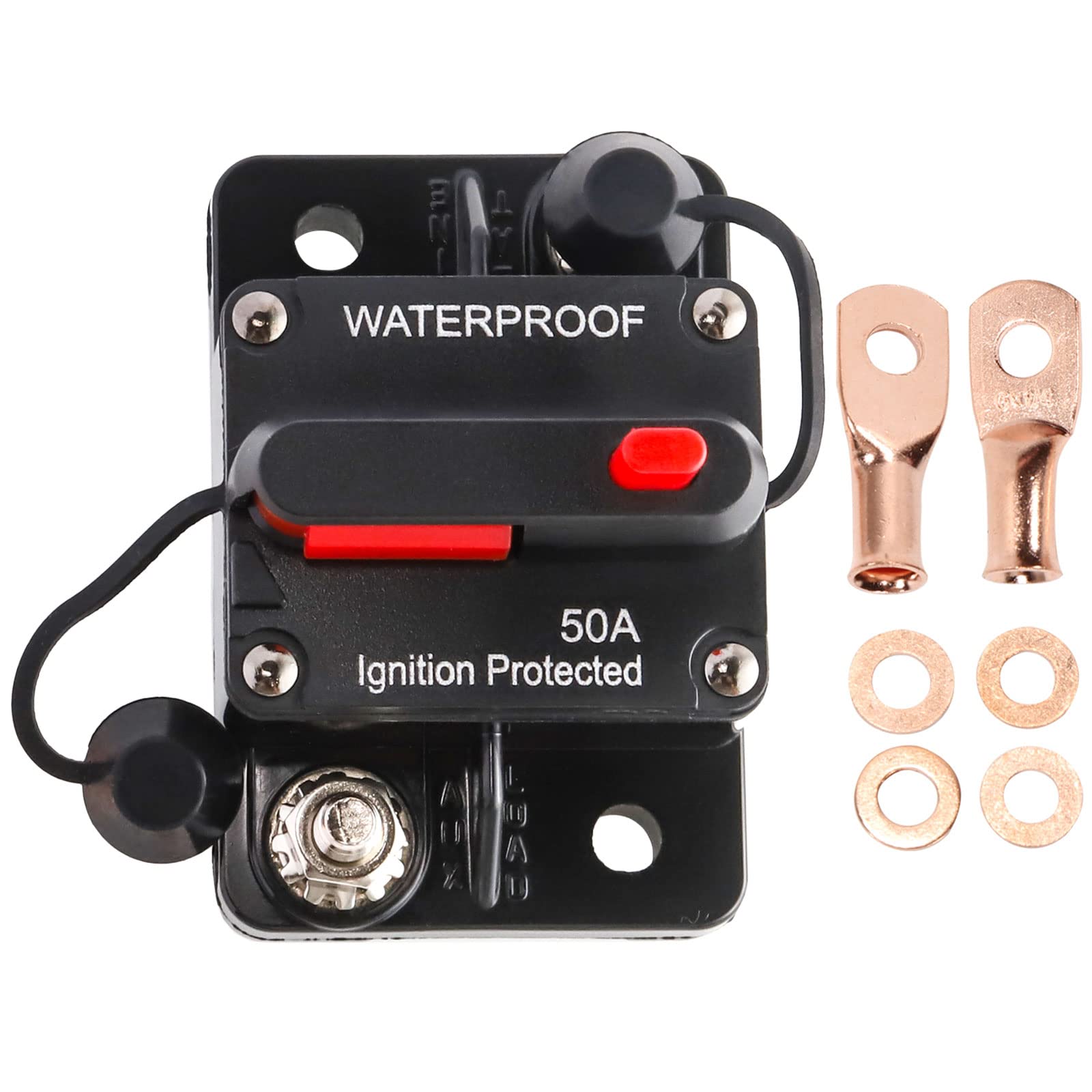 Buy RED WOLF50A Amp Circuit Breaker for Boat Trolling Motor Marine ATV