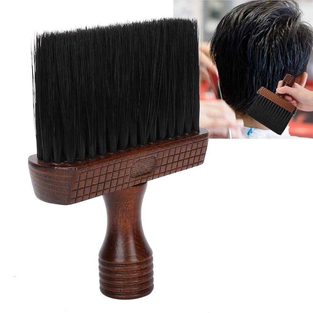 Spazzola per spolverare per collo con capelli rotti da barbiere, spazzola quadrata per taglio di capelli morbidi per barbieri che pulisce il viso per il collo