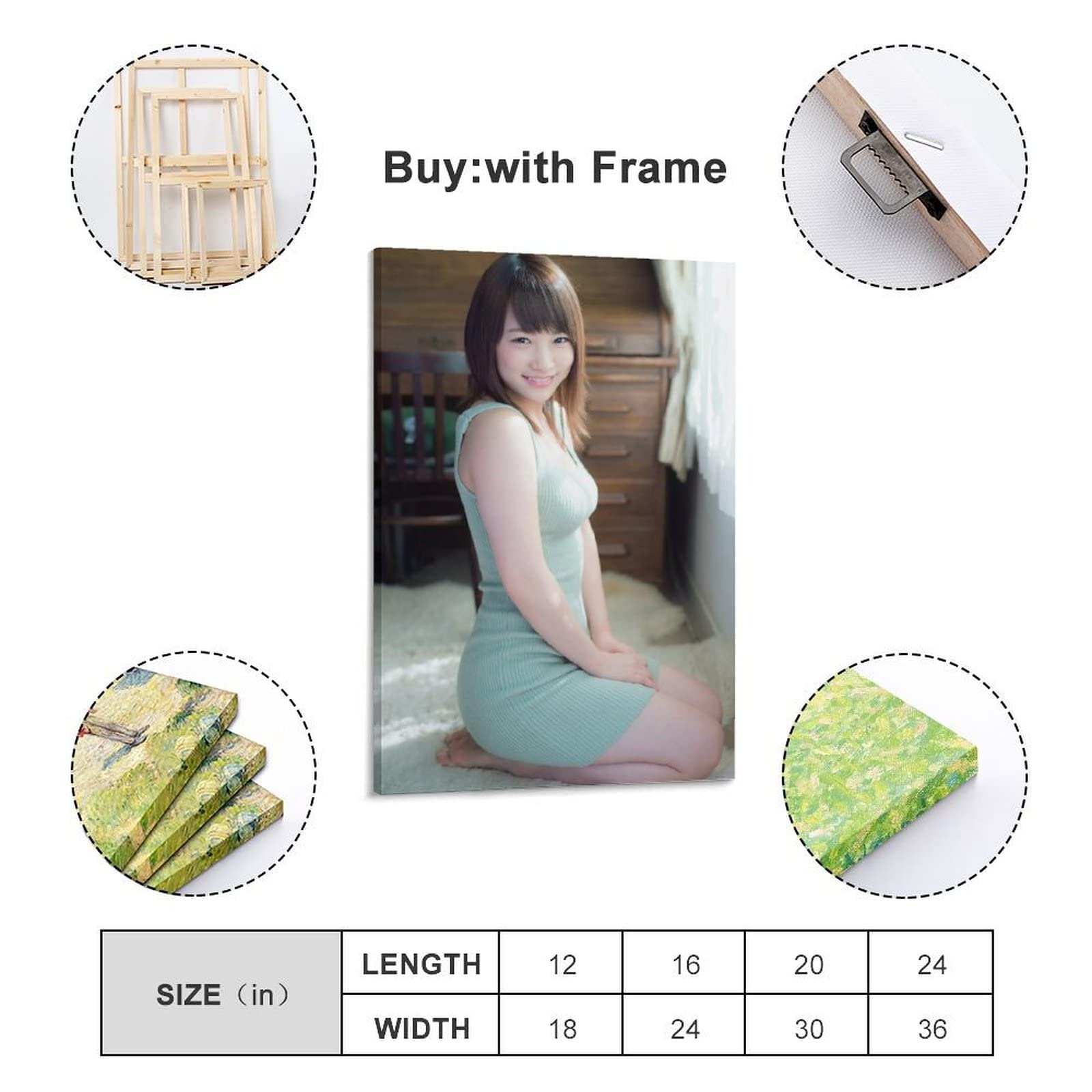 Amazon.co.jp: 川栄李奈 AKB48女優セクシーな写真ポスター水着アート