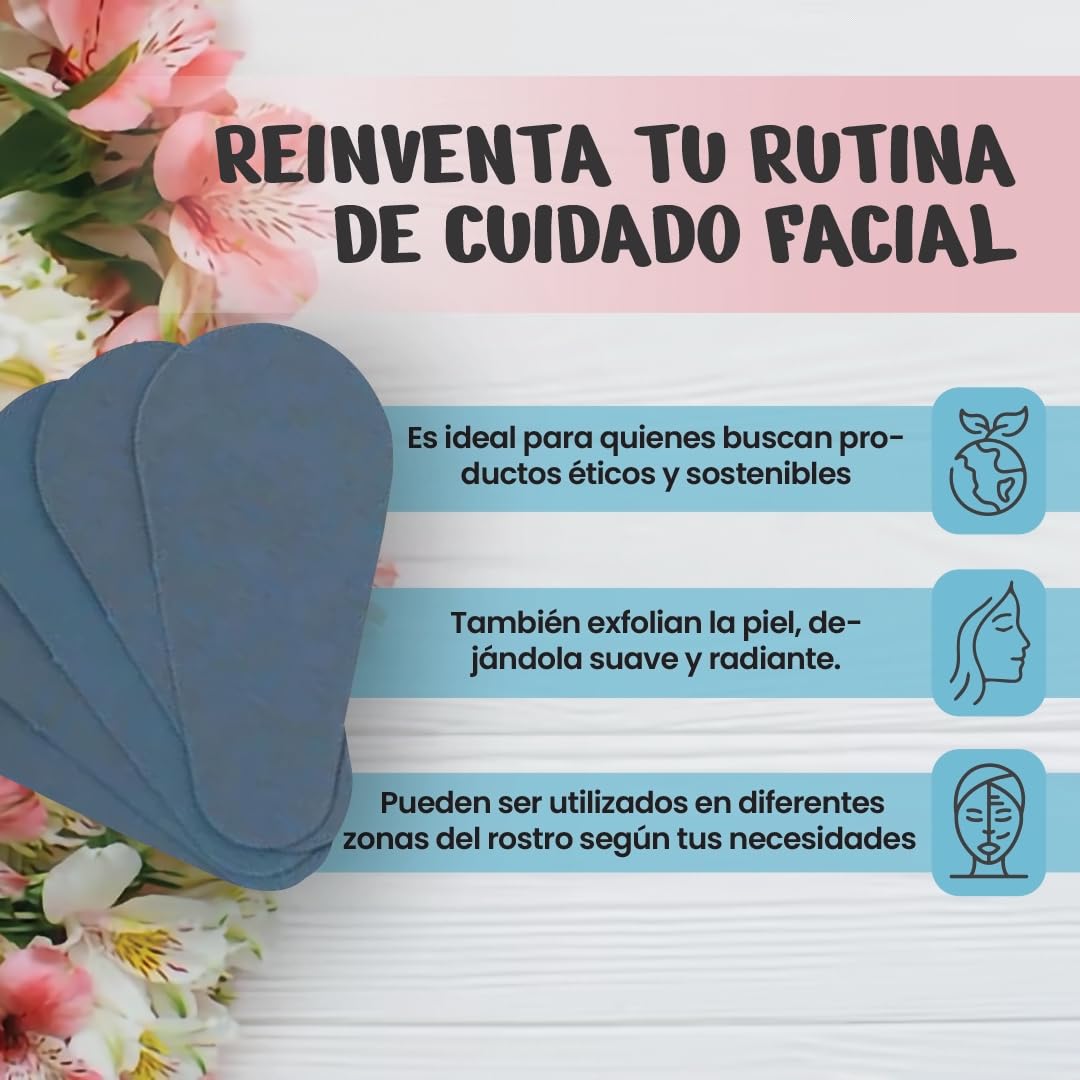Recambios Faciales para Guantes Depilatorios 15 Discos de Mineral de Silicio Depilación Natural Cuidado Facial