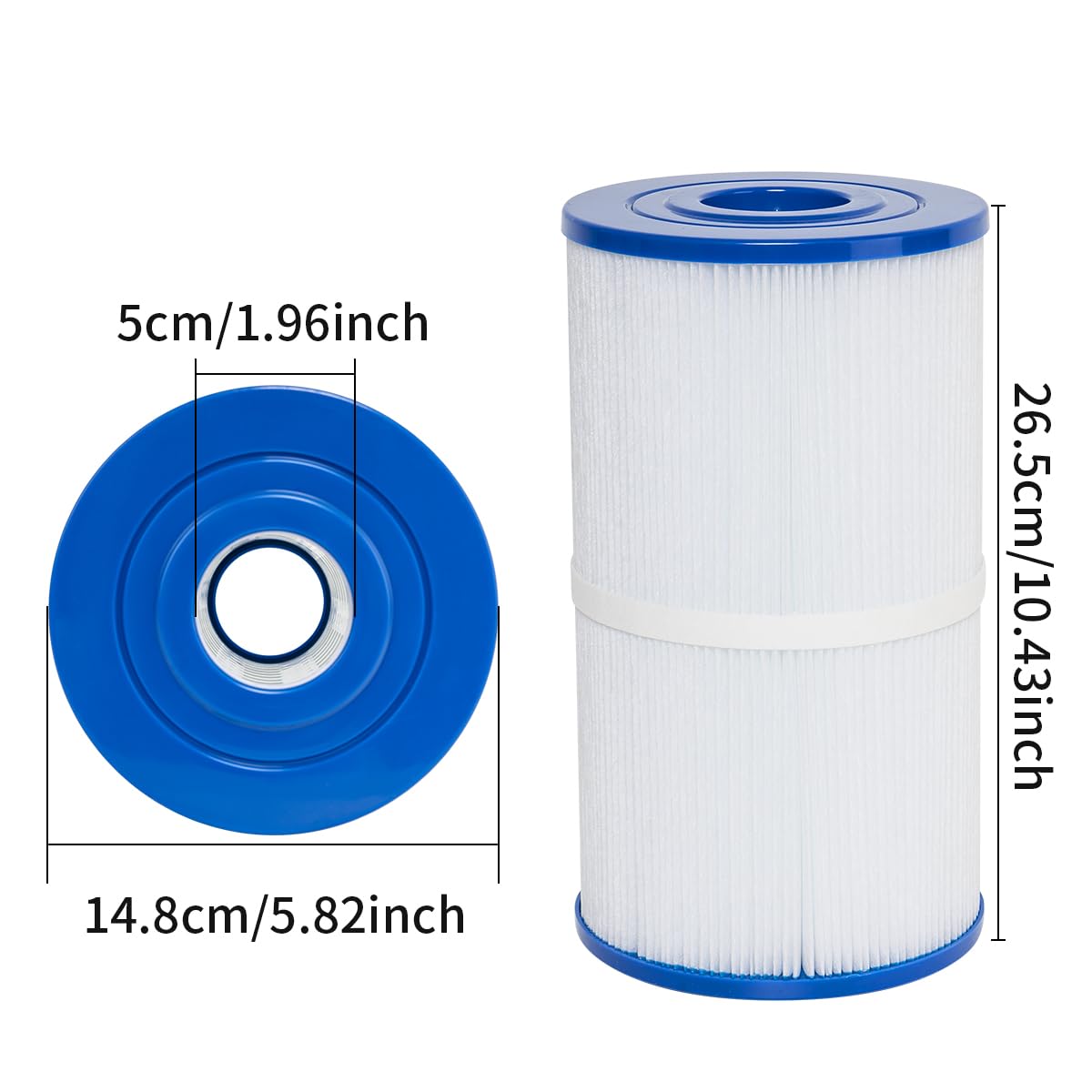 Lot de 3 filtres de spa de rechange compatibles avec Watkins 31489, Unicel C-6430, FC-3915, P/N0969601, 71825, 73178, 73250, 30 m², 3 m²