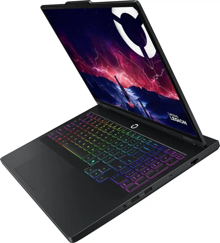 Image of Lenovo Legion Pro 5 16 inch Gaming Laptop, AMD Ryzen 7 8745HX, GeForce RTX 5060, WQXGA (2560x1600) OLED, Wi-Fi7, Backlit KB, Win11 (32GB DDR5 RAM | 1TB PCIe SSD), Eclipse Black + 2TB Flash Drive, W /GaLiMu