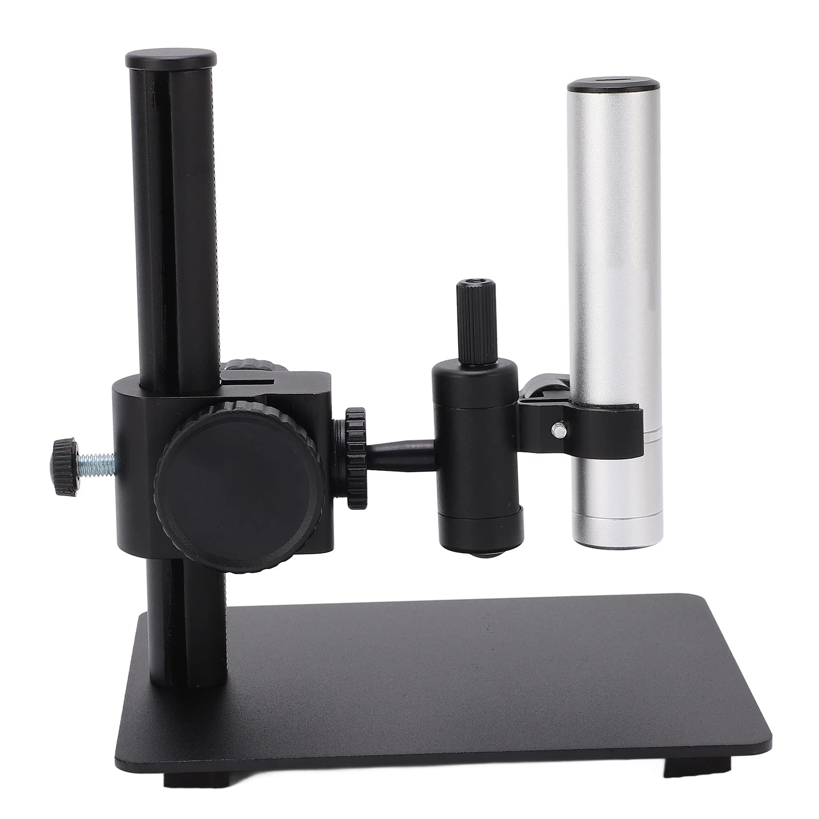 Hyuduo Digitales Mikroskop, USB-Mikroskop mit ABS-Gehäuse aus Aluminiumlegierung, 12 MP, 3840 X 3104 Auflösung, 4 LED-Frontlicht Bis zu 750 X für Mikrobetrachtungsinspektion und Hobbygebrauch