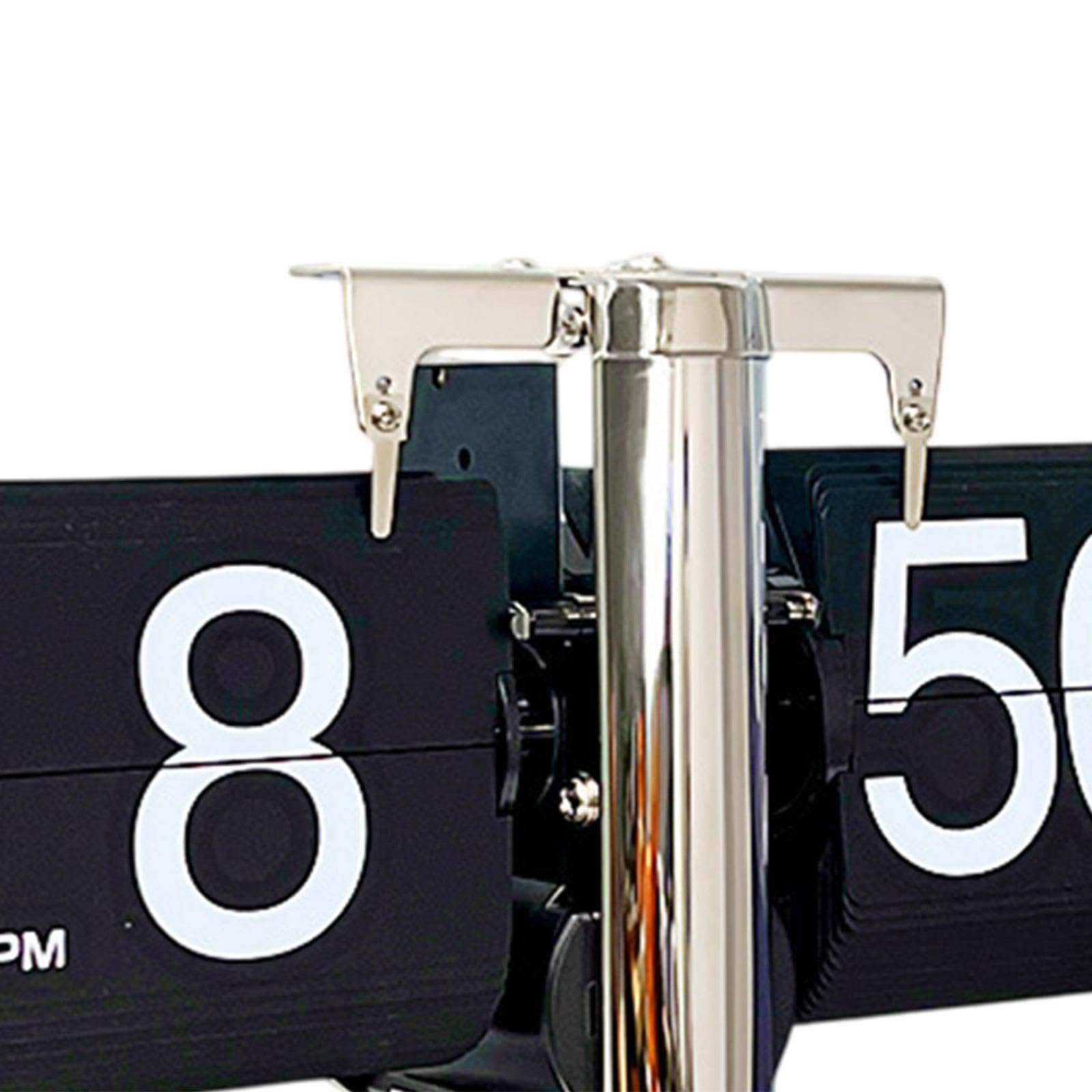 Reloj Digital de Solapa para El Espacio de Trabajo, Negro Y Plata, Individual