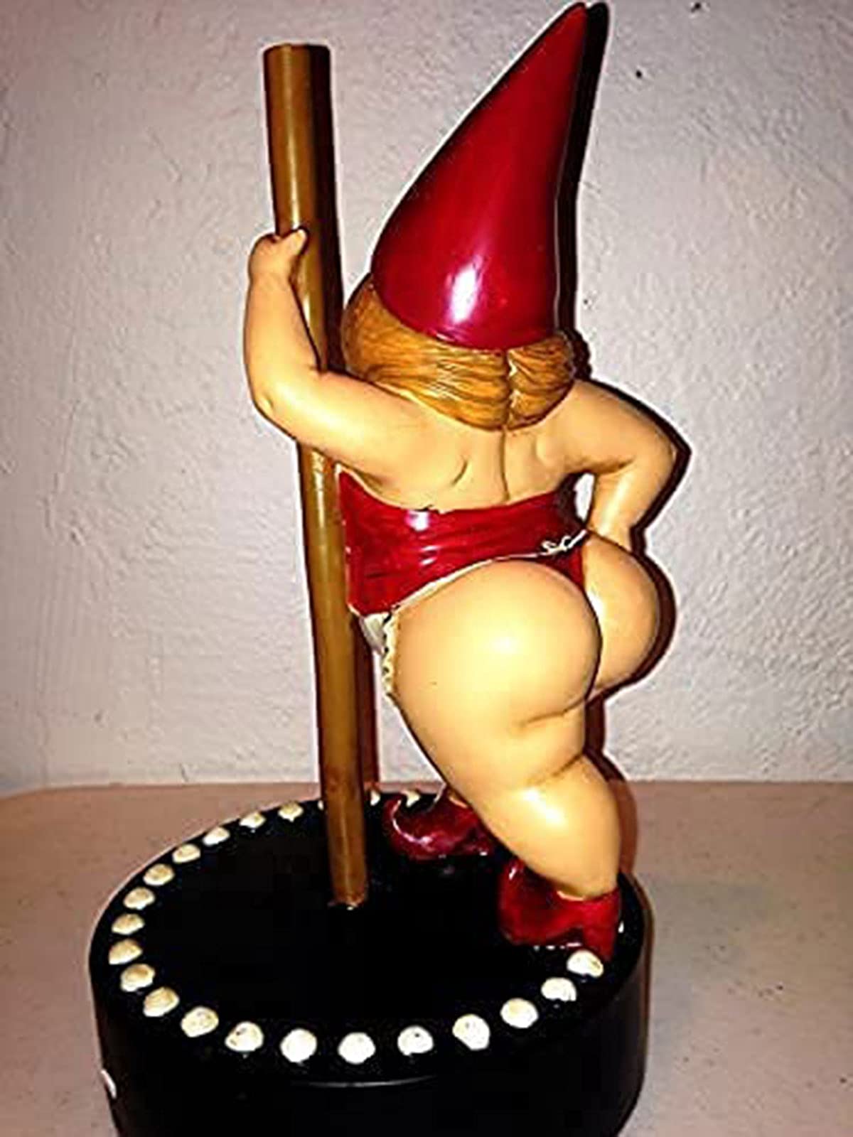 Estatuas GNOME De Jardín, Resina Traviesa Bailando Gnomo Figurilla, Funny Estatuas De Jardín para Yard, Flat, Office Art Decoraciones Regalos Navideños,A