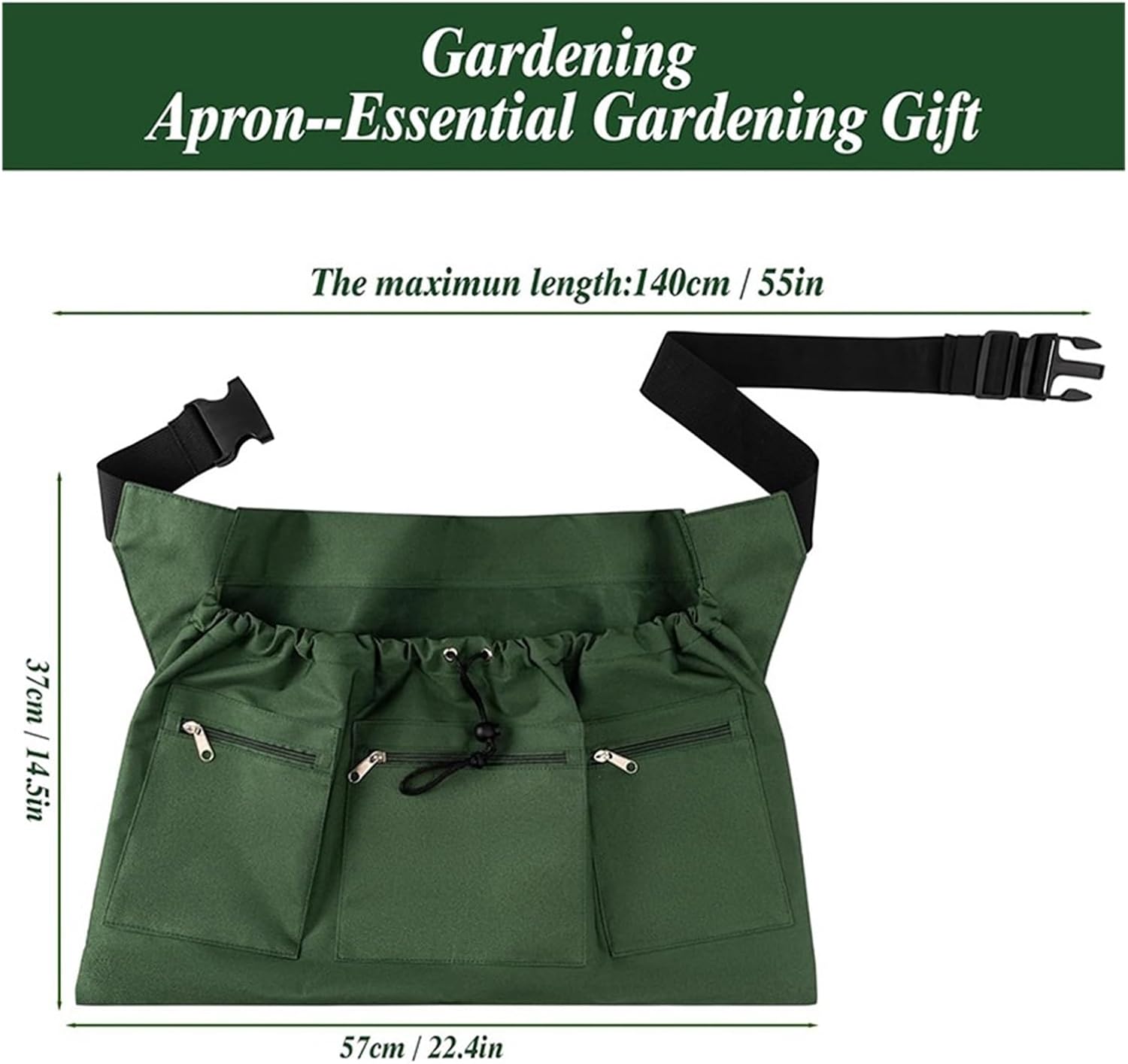 Multi Functional Storage Bag Garden Waist Apron Lightweight Adjustable Convenient Practical Harvest Picking
