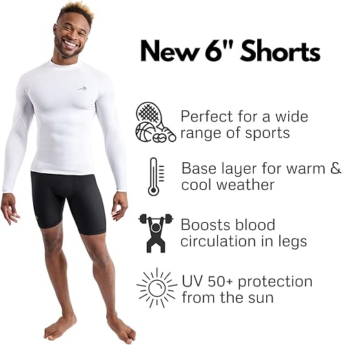 Miniatura 5 de Compression Shorts Men Performance Baselayer Athletic, Running, Biking All Sports Men's Underwear for Workout