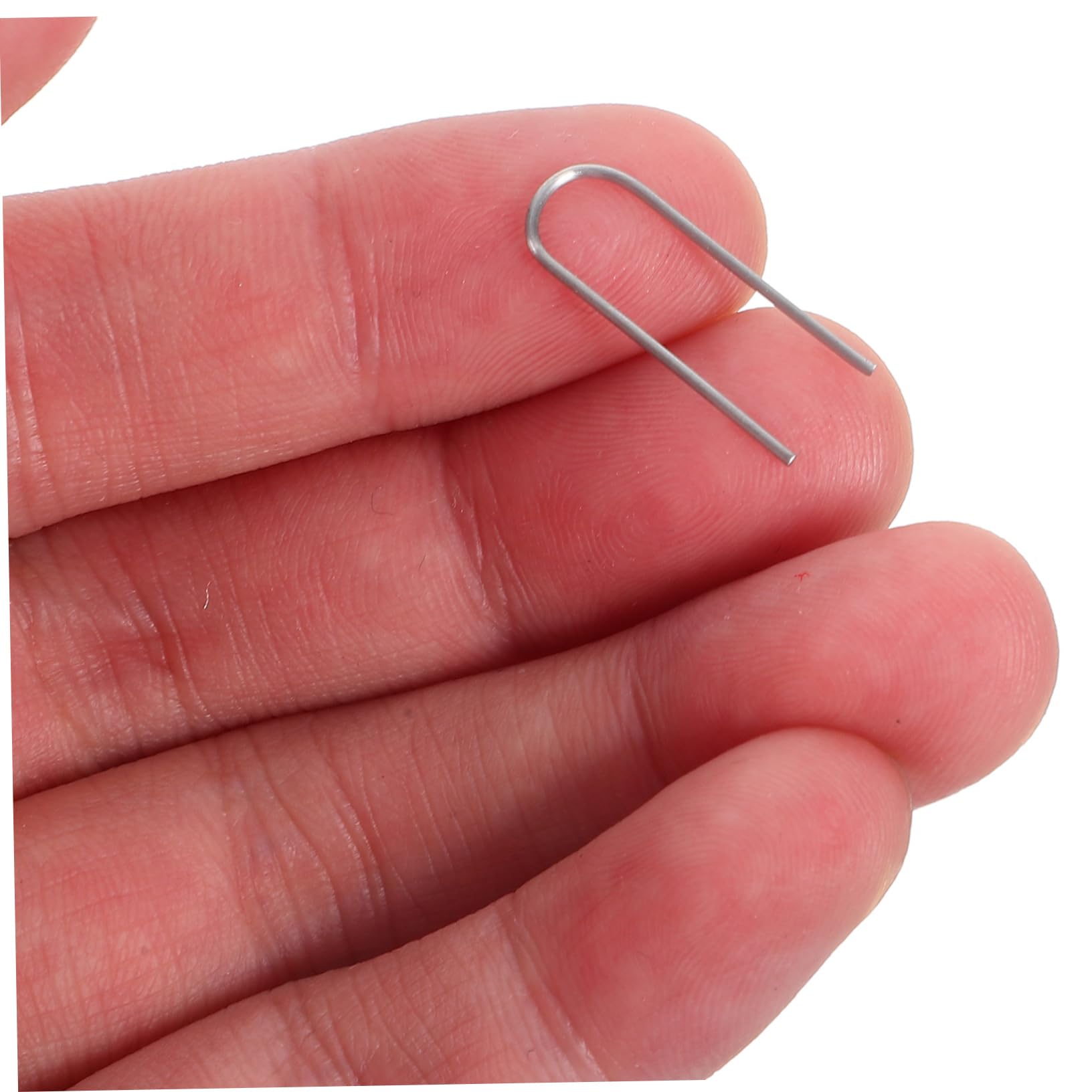 Hemobllo DIY Jewelry Making 100pcs U-Shaped Hooks Nichrome Wire for Ceramics High Temp Rings Ceramic Hanger Craft Tool