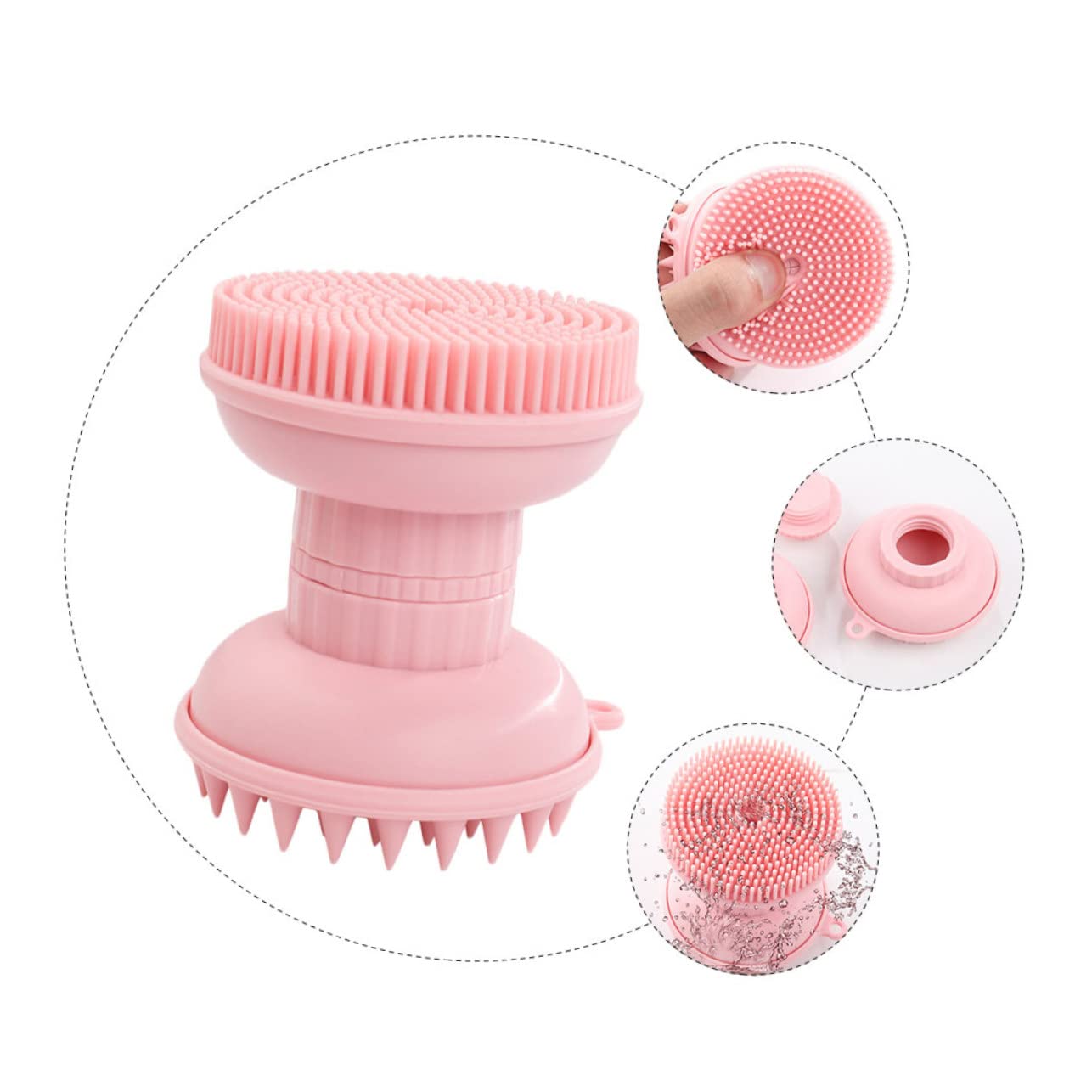 Healeved 3stücke Silikon Gesichtsreinigungsbürste Manuelle Massagebürste Für Gesichtsreinigung Und Hautpflege Doppelseitige Anwendung Geeignet Für Dusche Und Make-up