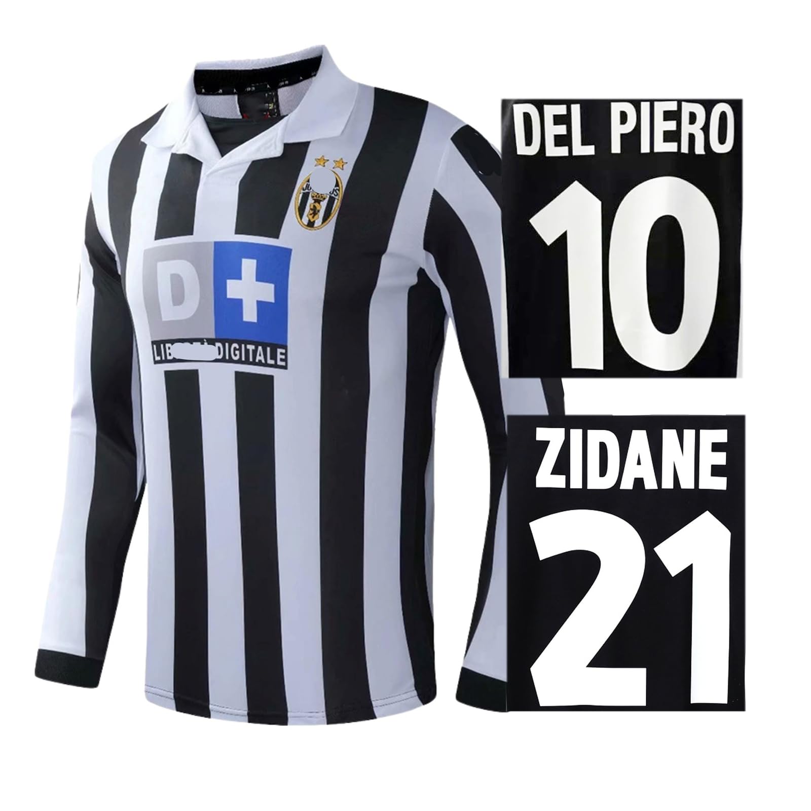 1999-2000 ユベントス ホーム デル・ピエロ 長袖 ユニフォーム Amazon.co.jp: [EESDCOS] 1999-2000年 長袖ユニフォーム ユベントス