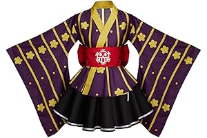 One Piece Trafalgar D. Water Law Lolita Anime Kimono Dress