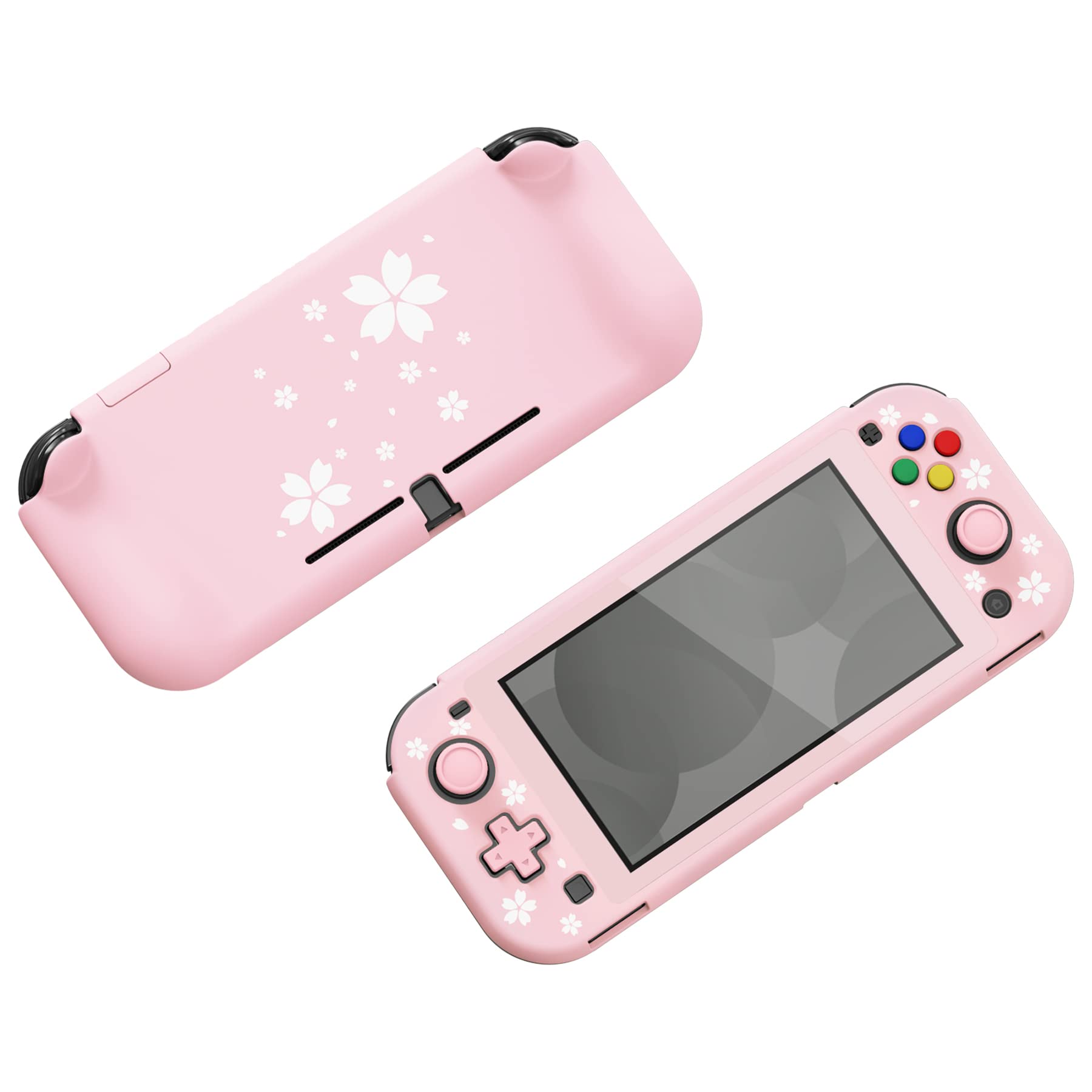 playvital ZealProtect Protective Case for Nintendo Switch Lite, Hard Shell Grip Cover for Nintendo Switch Lite w/Screen Protector & Thumb Grip Caps & Button Caps - Antique Yellow — view 68