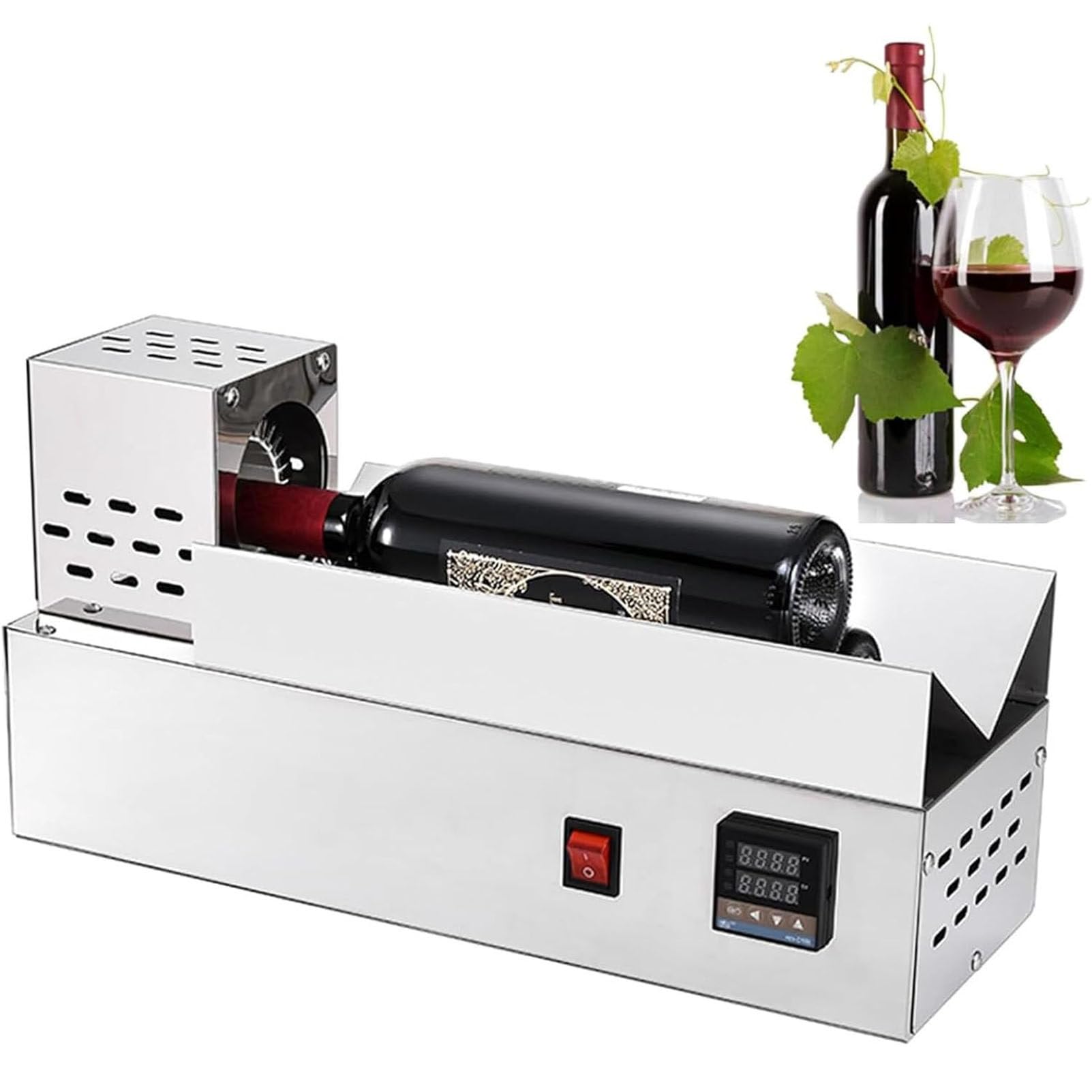 PioMue 600W Efficient Plastic Film Shrinker for Red Wine Bottles 110V