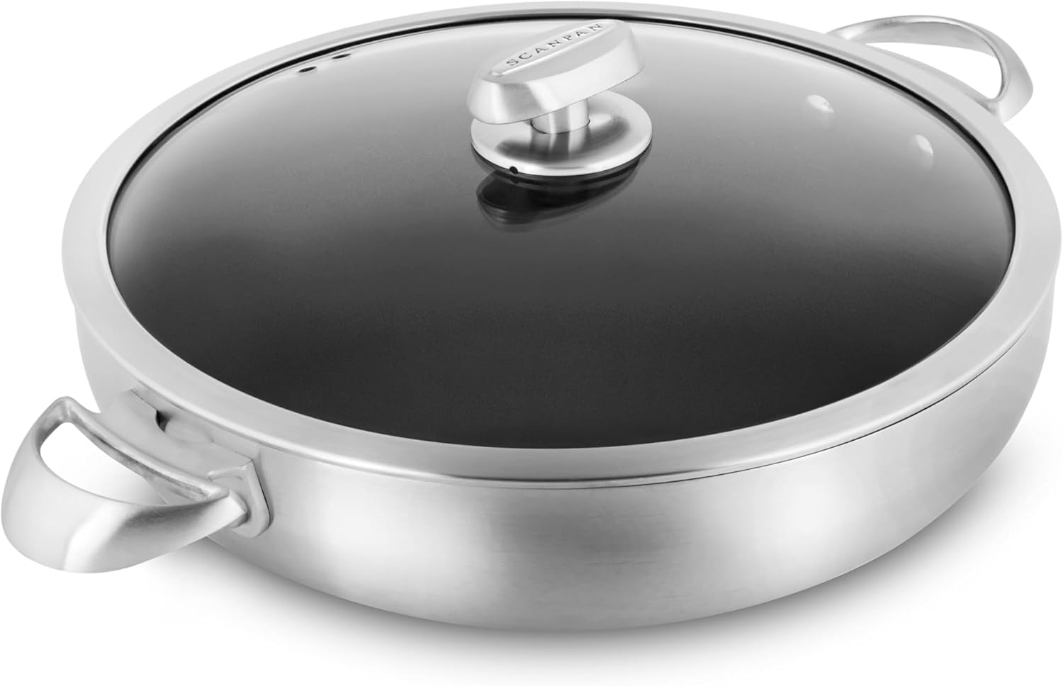 Scanpan CX+ 12.5" Braiser - 5.5-quart - Stratanium Plus Nonstick Chef's Pan - 5-ply Stainless Steel