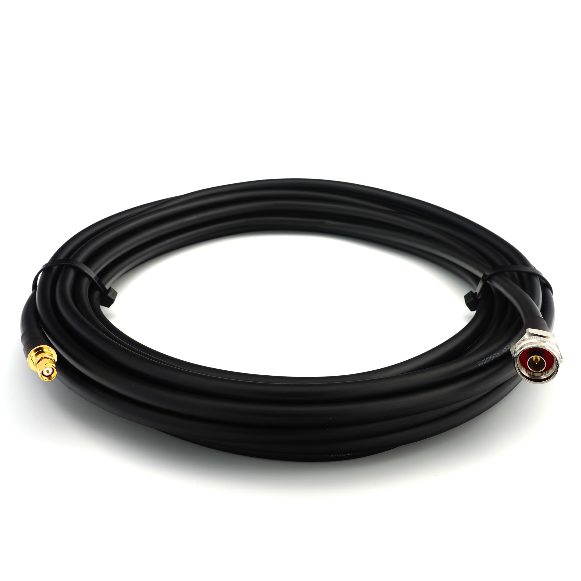 20m SMA macho a N macho (Hex) IP67 impermeable cable coaxial — Extensión coaxial flexible de cobre completo 50 ohm (equivalente a LMR400 UF UltraFlex) — para LTE GSM 4G 5G antena de router