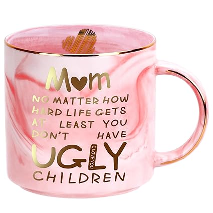 Mothers Day Mom Gifts from Daughter Son,12oz Funny Coffee Mug Gifts for Mom Mother in Law,Unique Mothers Day Present Idea for Women Her Mother Wife,Birthday Congratulations Gifts for First Time Moms