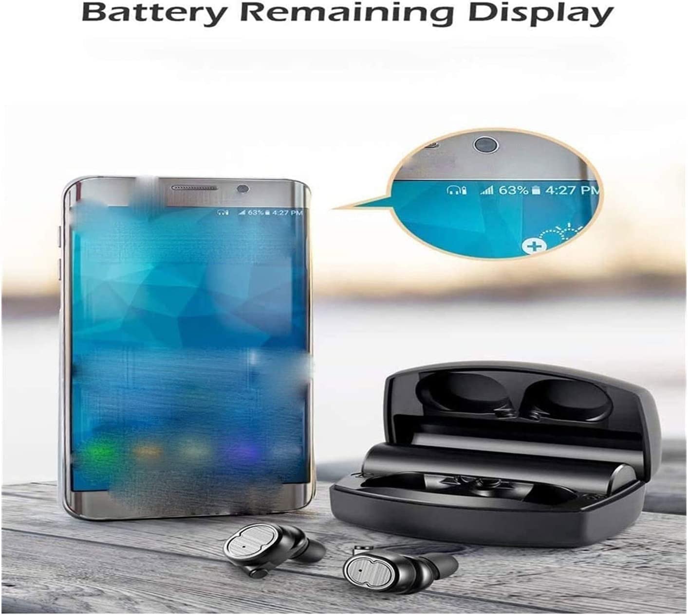 ARTSZY Cuffie Sportive Bluetooth V5.0 Aurberi Wireless Auricolari Deep Bass HET 5 Ore Playtime Impermeabile con Microfono Incorporato for la Corsa/Allenamento/Palestra