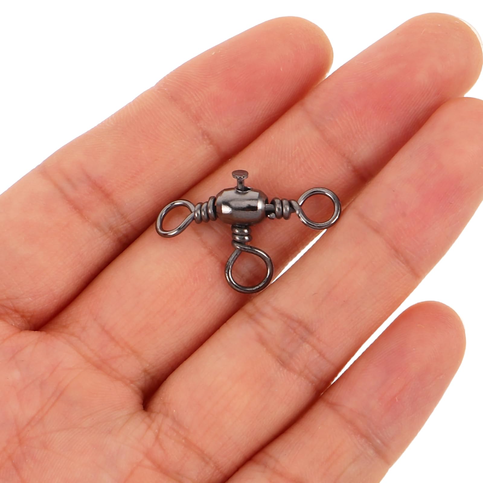 Toyvian 150pezzi Connettori Girevoli Clip Piccoli Per Pesca Moschettone Connettore Girevole Attrezzatura Per Girelle Da Pesca Kit Per Attrezzatura Da Traina Di Per in Acqua Salata