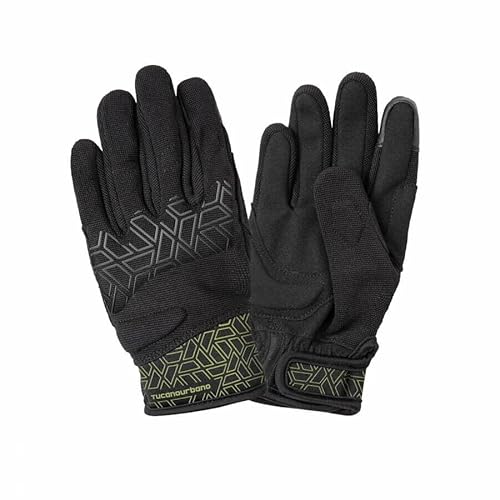 Tucano Urbano 9961hk-nyfg - Sommerhandschuhe für Kinder, für Motorrad, Miky Kid, Schwarz/Gelb, Größe 12