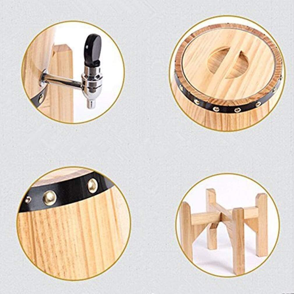 Vertical Wine Barrels Oak Aging Barrels Whiskey Barrel Dispenser Wine Bucket No Leak for Storage Wine & Spirits & Whisky Liquor Decanters