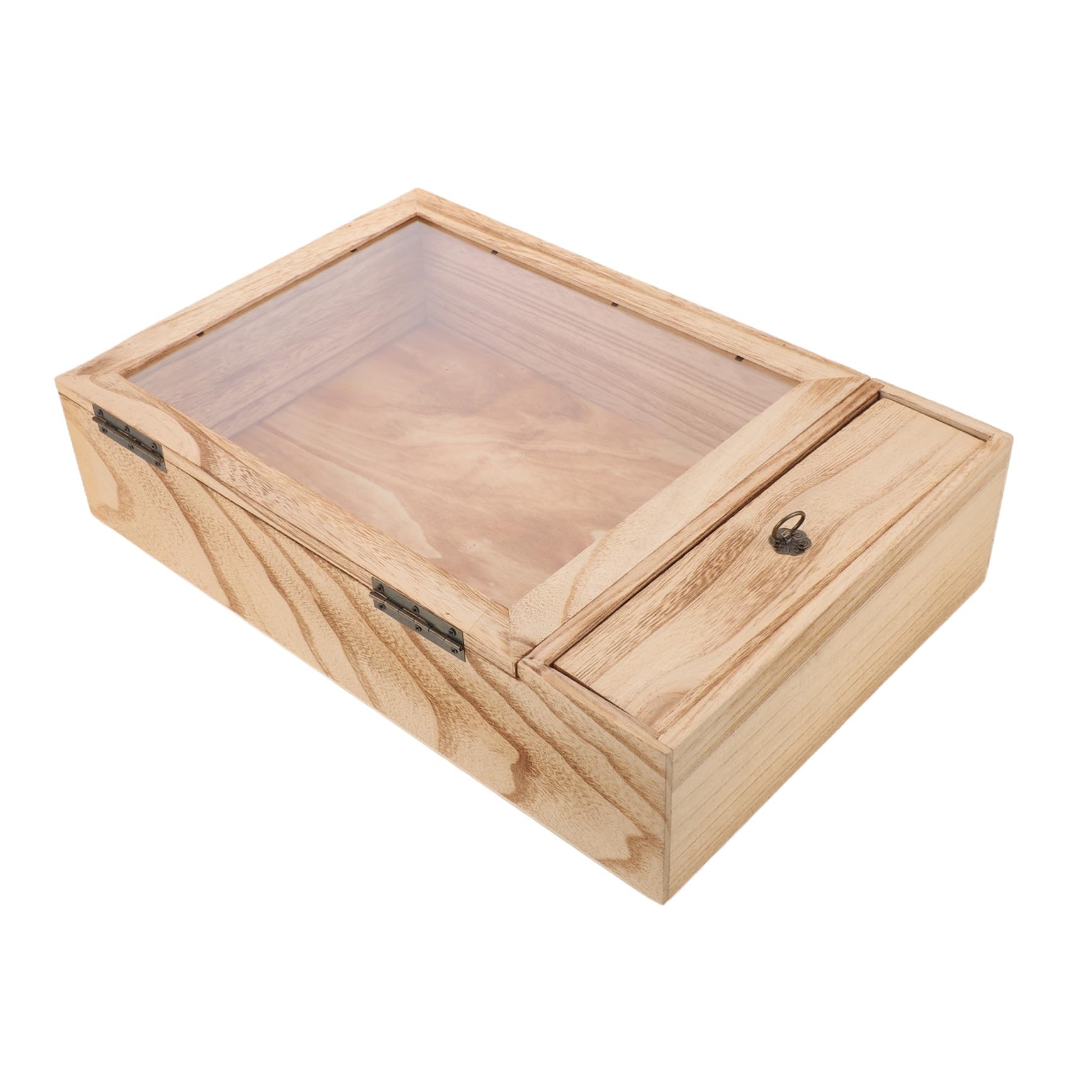 TOPBATHY Caja de Muestras de Insectos de Madera Maciza, Marco Vertical